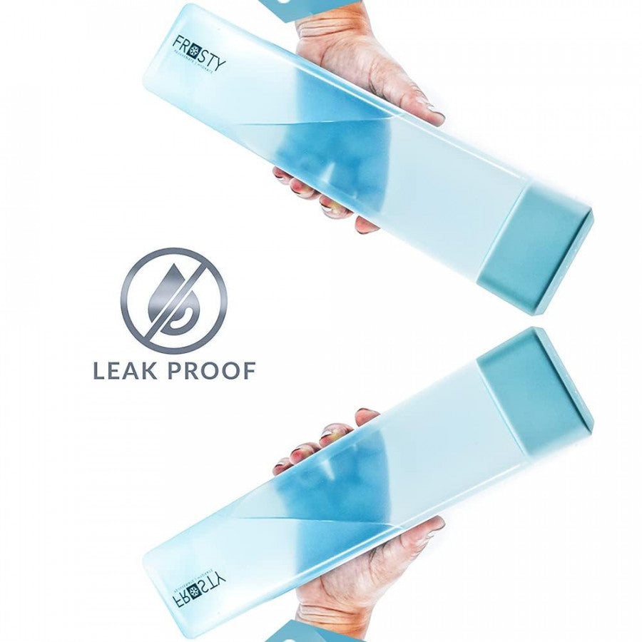 Frosty Square Water Bottle – Leakproof, Lightweight & Stylish Portable Drink Bottle