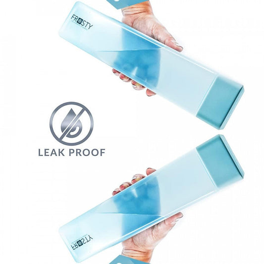 Frosty Square Water Bottle – Leakproof, Lightweight & Stylish Portable Drink Bottle