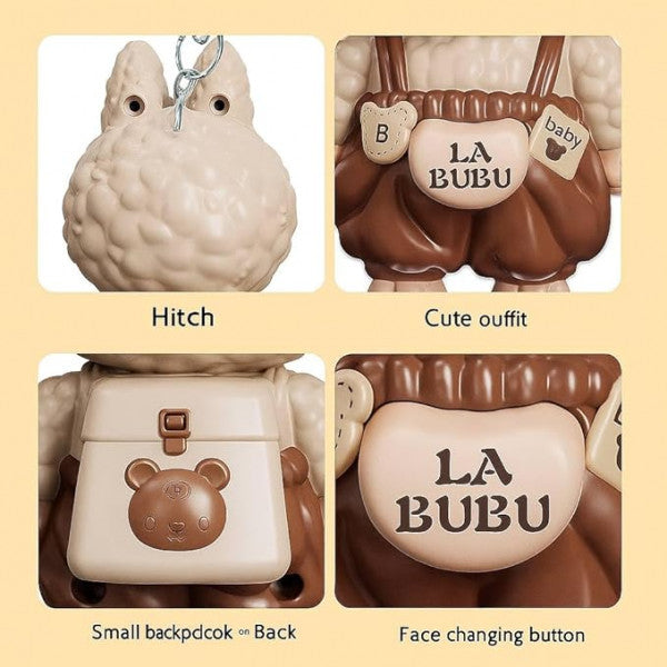 Labubu Face-Changing Doll Keychain – Cute Emotional Expression Charm
