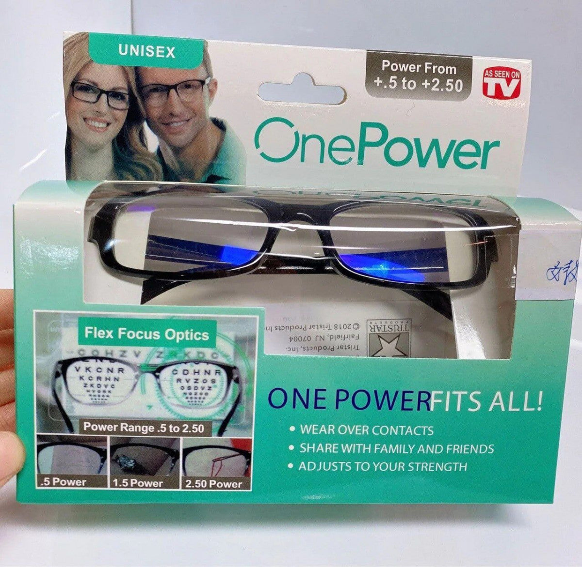One Power Readers – Adjustable Focus Reading Glasses (0.5–2.5)