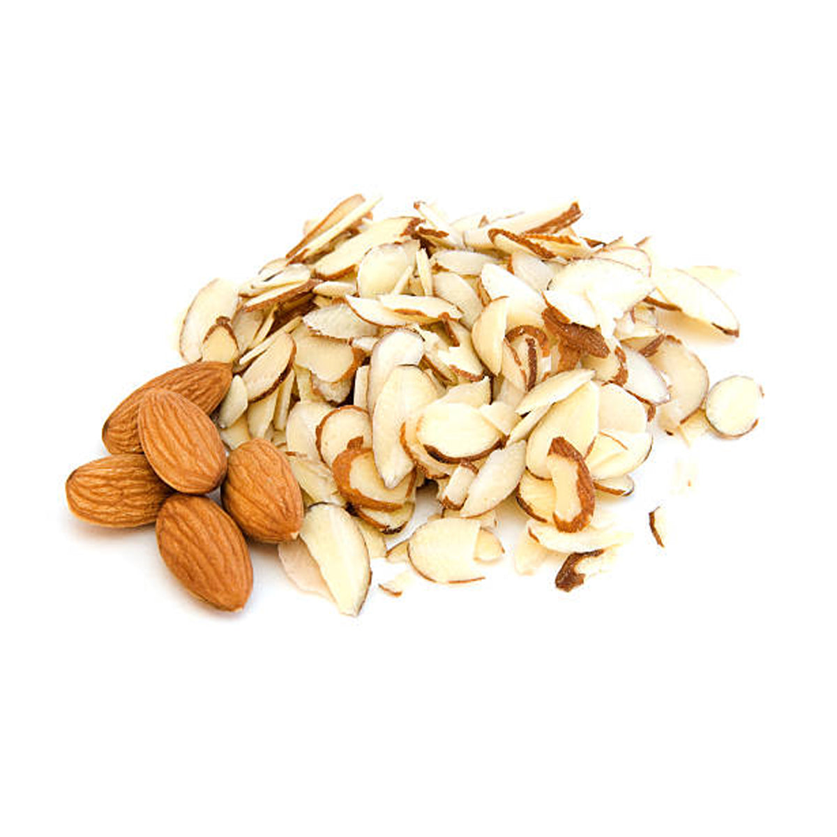 Premium Raw Almond Chips, Natural Badam, Fresh & Unsalted Crunchy Almonds Snacks | Healthy & Tasty