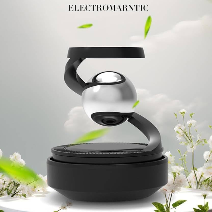 Solar Powered Floating Planet Car Air Freshener – Auto-Rotating Dashboard Fragrance Diffuser (No Batteries Needed)