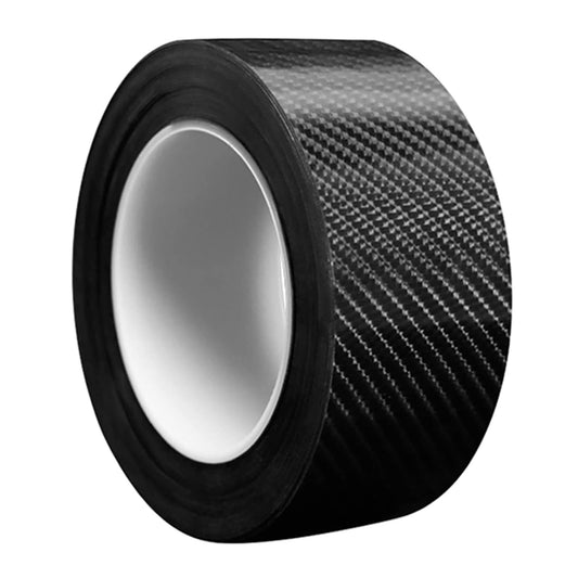 High Gloss Black Carbon Fiber Style Anti-Scratch Edge Guard Step Decoration Waterproof Tape | Small Car Door Seal Tape