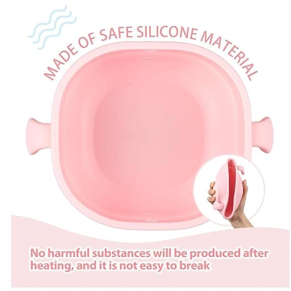 Silicone Wax Heater for Women – Electric Portable Wax Warmer with Lid | 400ml, Non-Stick, Fast Heating | For All Wax Types