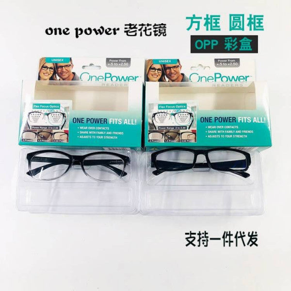 One Power Readers – Adjustable Focus Reading Glasses (0.5–2.5)