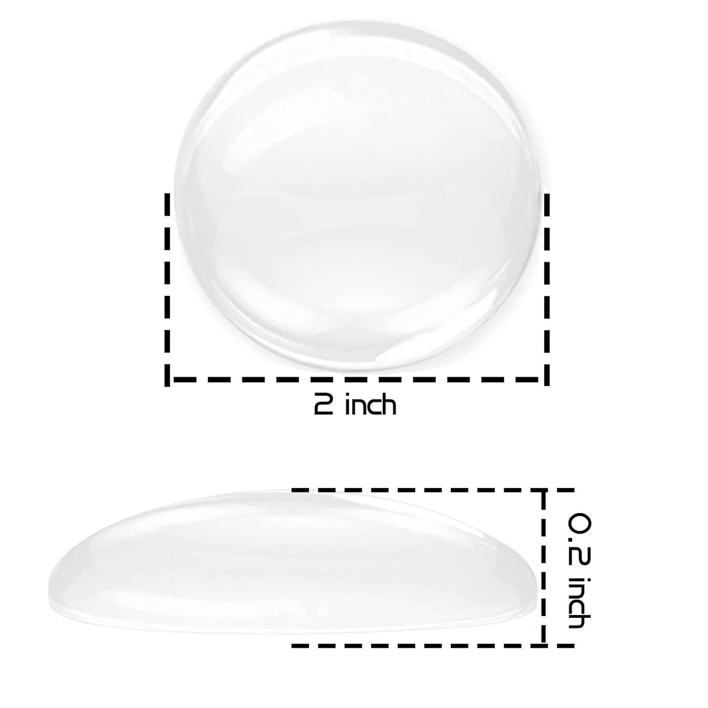 Clear Silicone Wall Protector Pads – Shock-Absorbing Door Bumpers with Strong Self-Adhesive for Scratch-Free Walls (Set of 6)