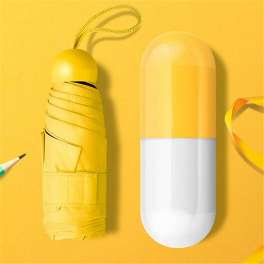 Capsule Travel Umbrella – Ultra Compact, UV-Resistant, with Waterproof Case