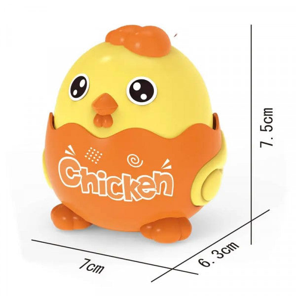 Press & Go Chicken Toy – Cute Crawling Animal Vehicle for Kids