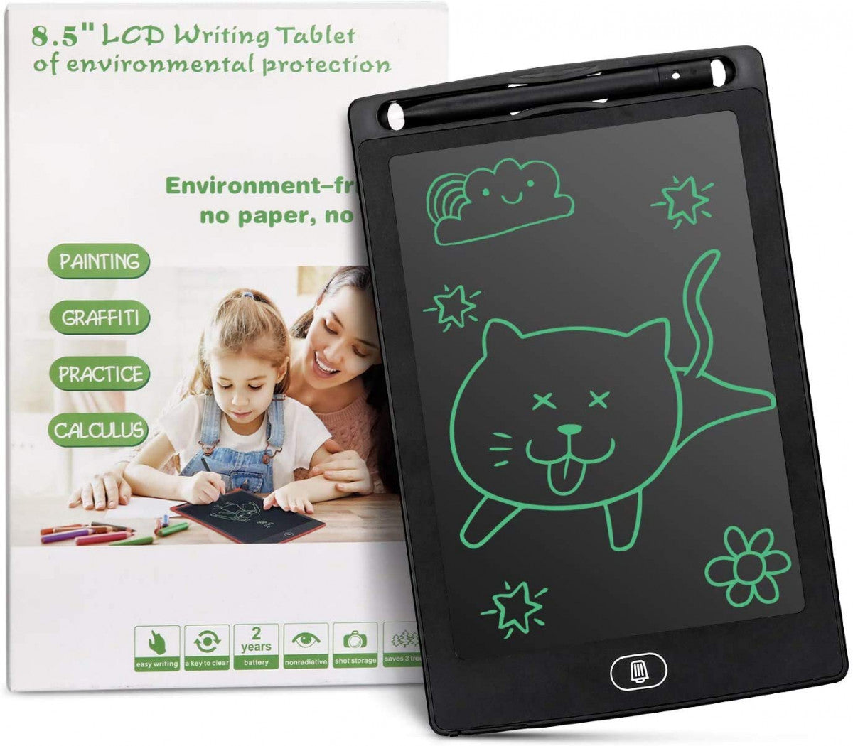 Kids LCD Tablet Drawing & Writing Board – Reusable Digital Doodle Pad