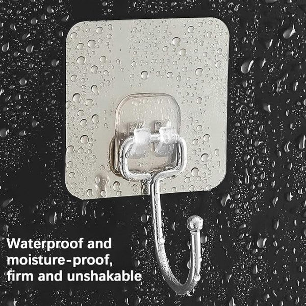 Golden Large Adhesive Wall Hooks – Heavy Duty, Rustproof & Drill-Free Hangers