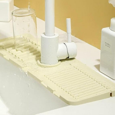 Silicone Sink Drainer Pad – Splash Guard & Soap Holder - Multicolor