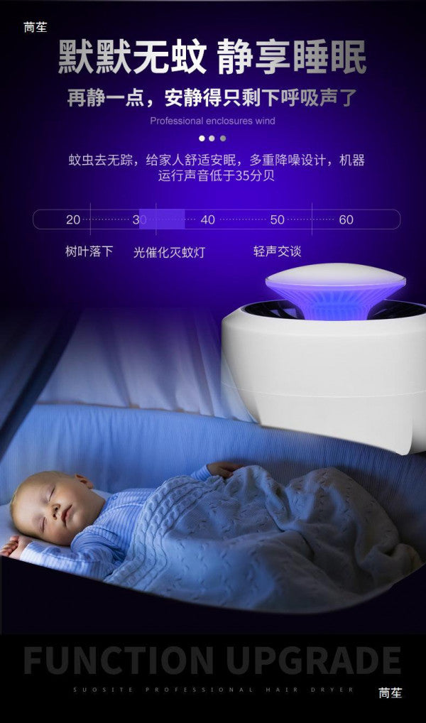 ⚡ Electronic Bug Zapper Mosquito Killer Lamp – Safe, Silent & Portable