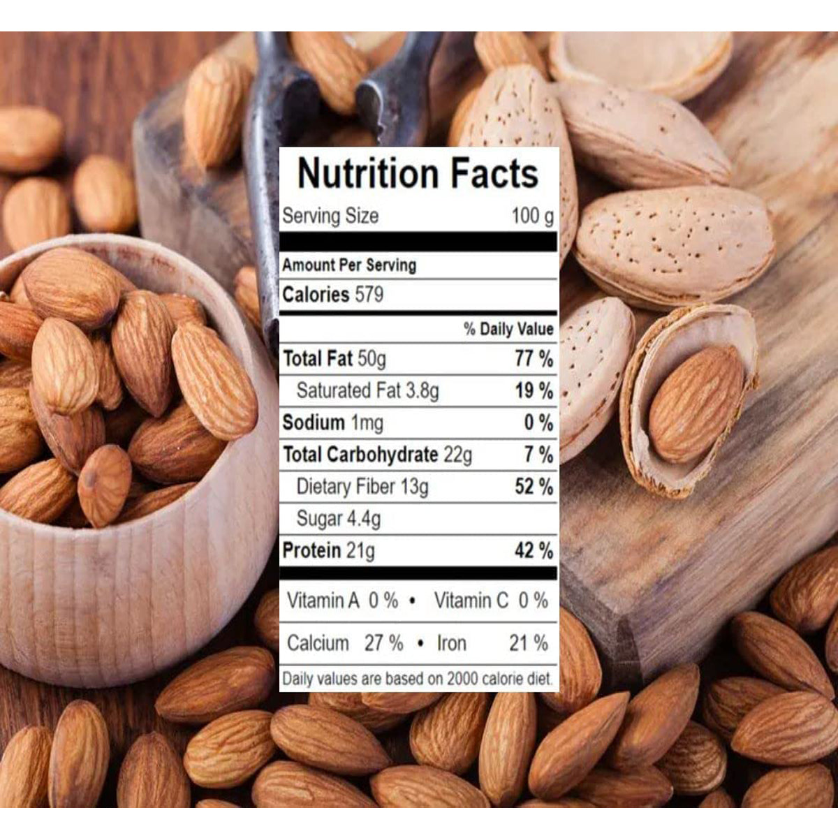 Premium California Almonds – Raw, Crunchy & Healthy Nuts | Almond, Natural Badam, Fresh & Unsalted Snacks