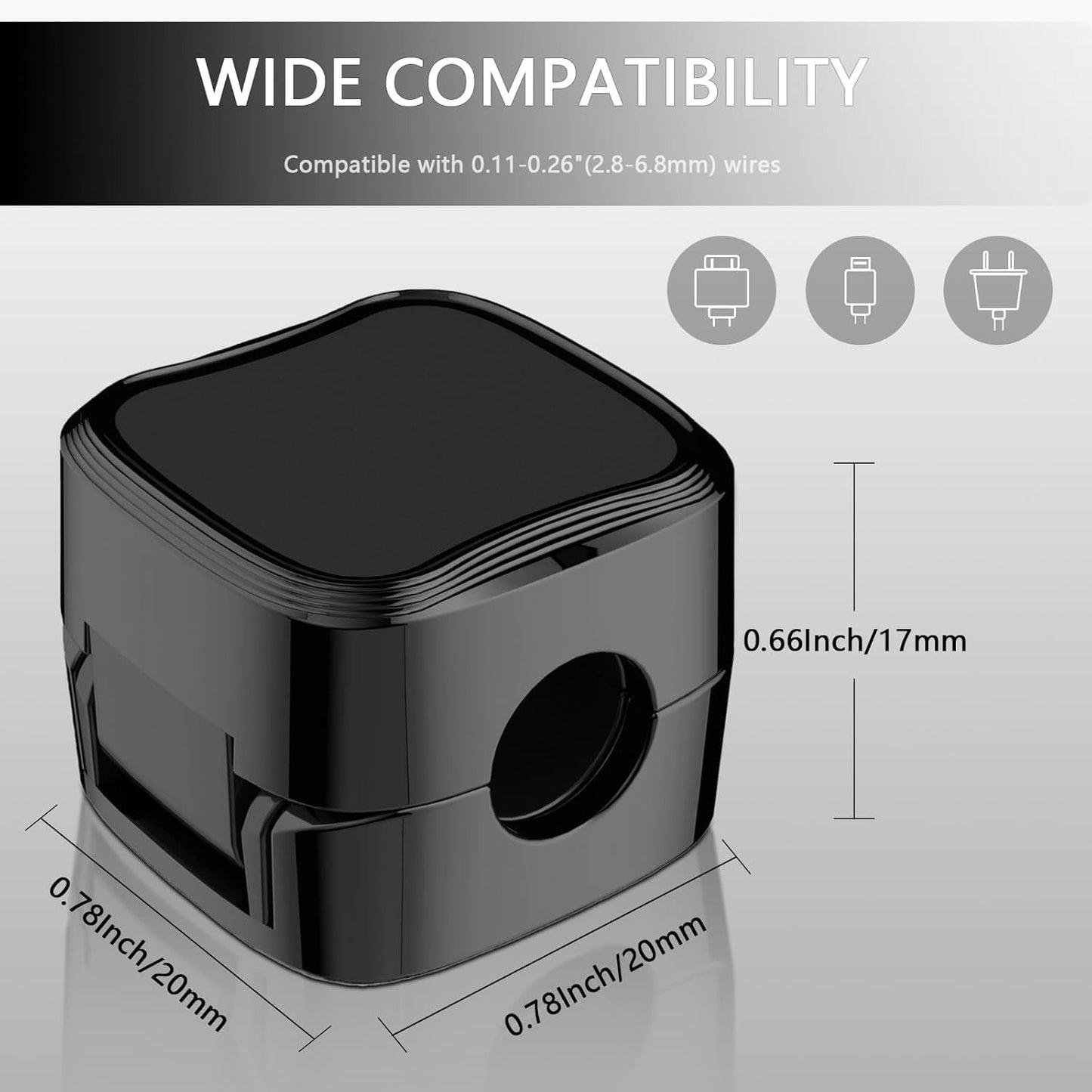 6 Pack Magnetic Cable Clips – Cord Organizer for Desk, Car & Home