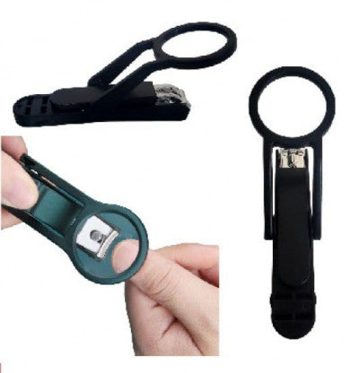 Magnifying Nail Cutter with 3X Lens – Precision Stainless Steel Trimmer for Easy & Safe Grooming