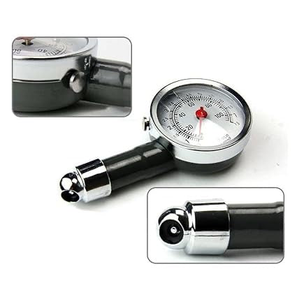 Analog Tire Pressure Gauge – High Precision PSI/Bar Meter for Car, Bike, and Motorcycle Tyres | Durable Metal Body