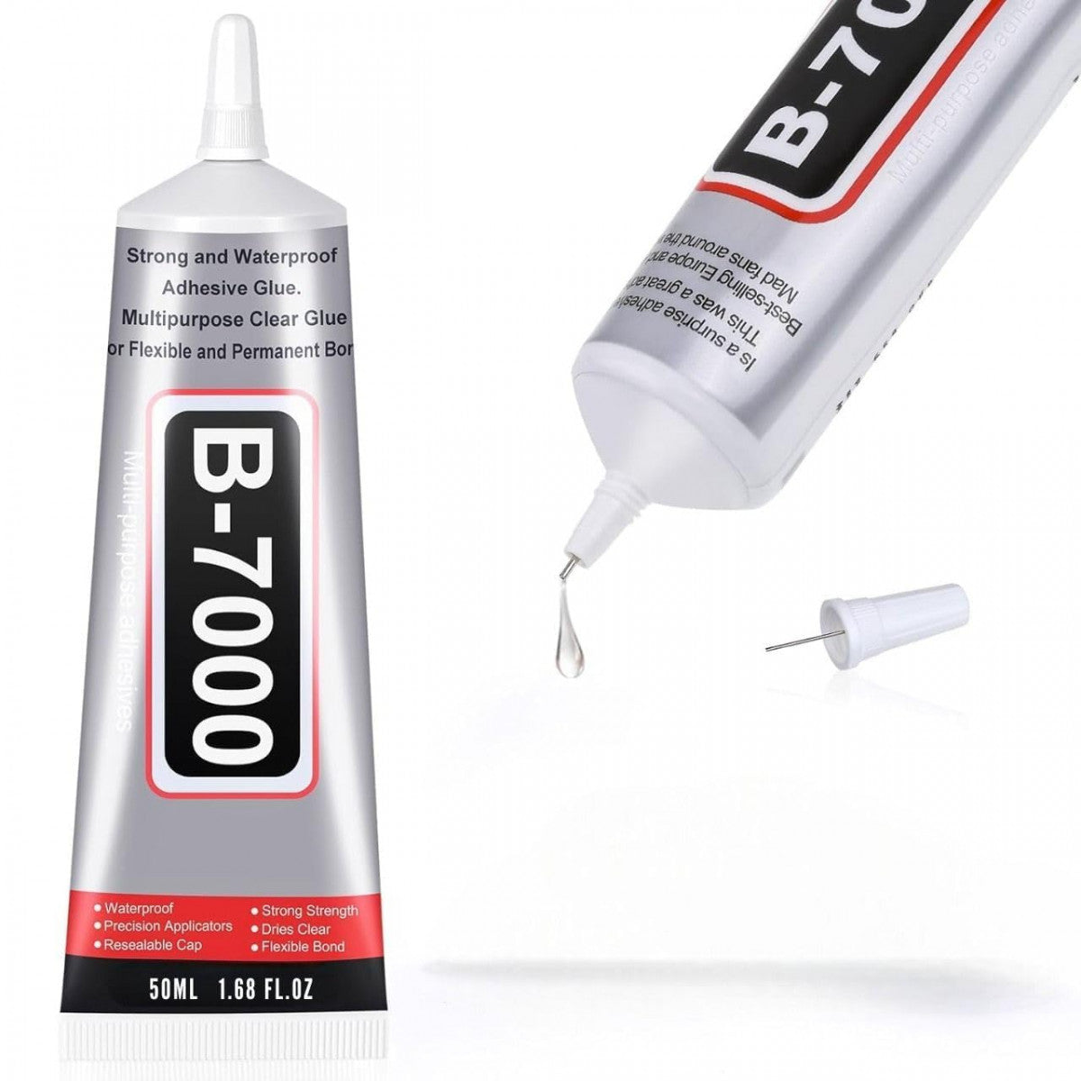 B-7000 Multi-Purpose Industrial Strength Glue – Clear, Flexible Adhesive for Crafts, Repairs & DIY
