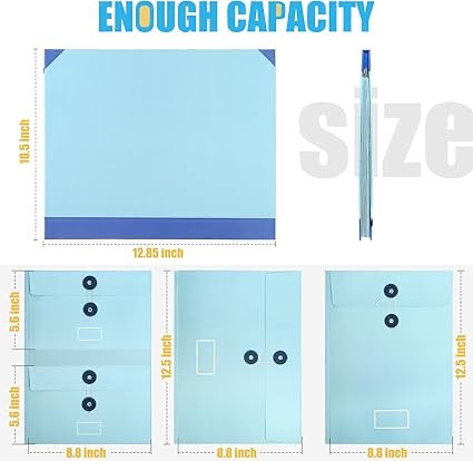Folio Folder with Pockets – Important Document & Family Emergency Organizer Binder - Multicolor