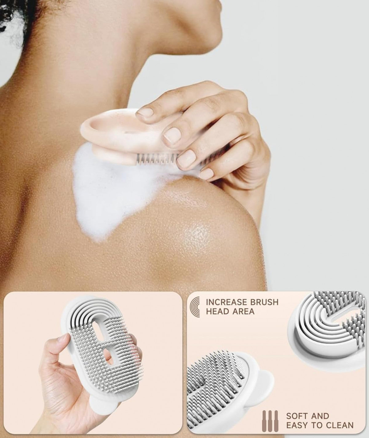 2-in-1 Travel Soap Case with Bath Brush – Leakproof, Portable & Multi-Use