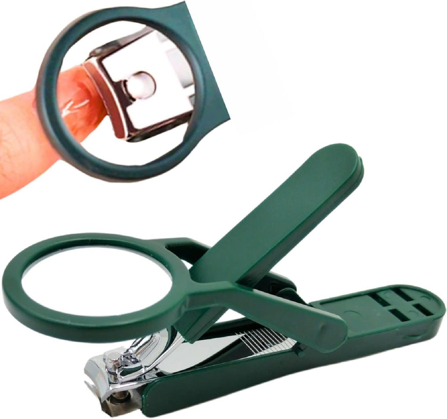 Magnifying Nail Cutter with 3X Lens – Precision Stainless Steel Trimmer for Easy & Safe Grooming