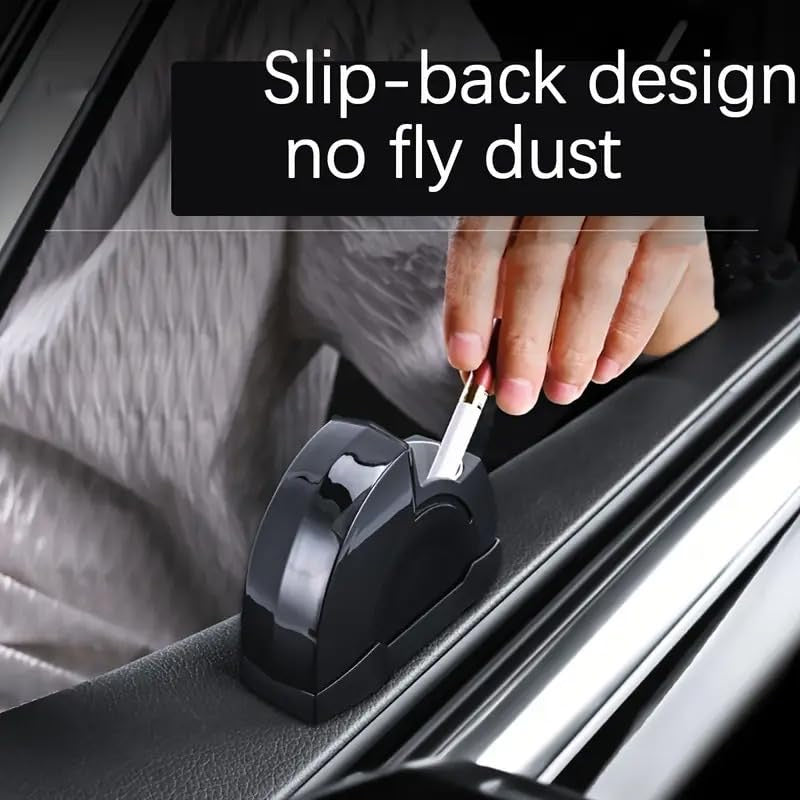 Car Ashtray, Windproof Car Door Automotive Smoke Control, Ash Tray for Car, Adhesive Mountable for Offices, Gaming Rooms, Portable for Smoking, Car Accessories
