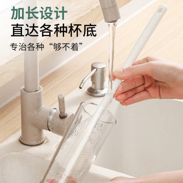 Multifunctional Silicone Bottle & Cup Brush – Long Handle Cleaner