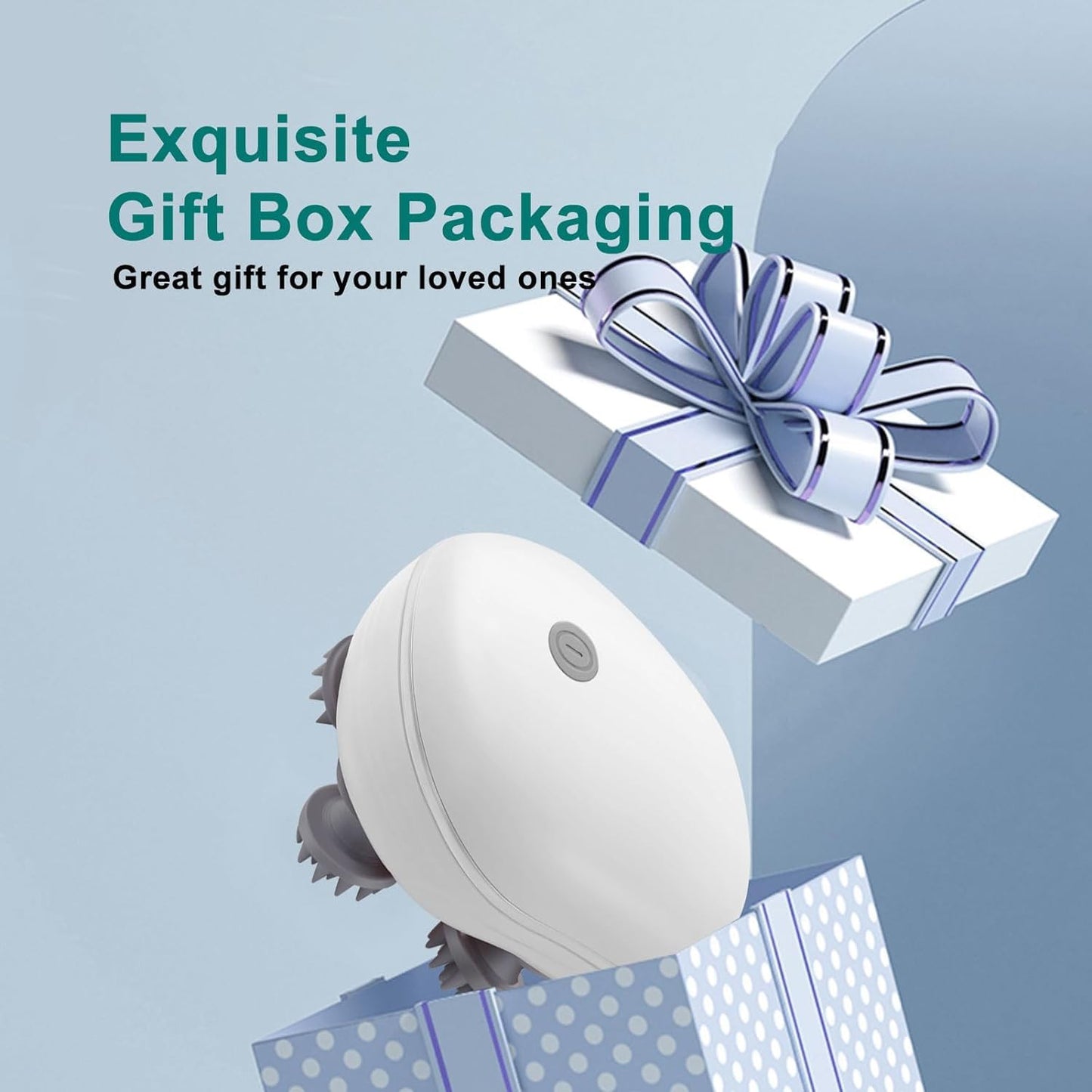 Electric Head & Scalp Massager – Relaxation, Stress Relief & Hair Growth with Waterproof Silicone