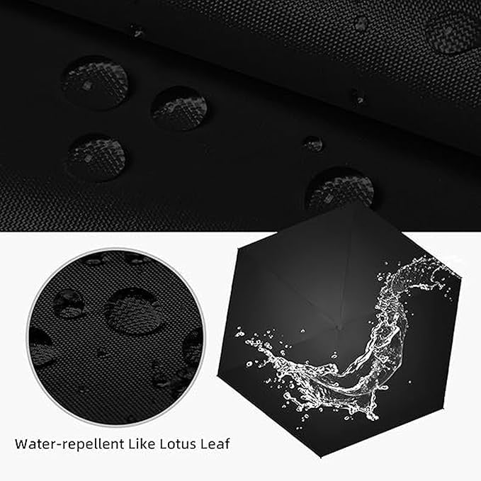 Travel Mini Folding Compact Umbrella with Case, Manual Open 6 Ribs Lightweight Portable, Small Sun & Rain Pocket Umbrella for Girls and Women- Use in Rain & Summer Square Anti Uv Small Mini Six-Fold Pocket Umbrella Business Gifts Foldable Umbrella