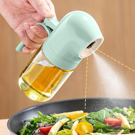 Eye-Cap Glass Oil Spray Bottle – Cute Leak-Proof Kitchen Dispenser (180 ML)