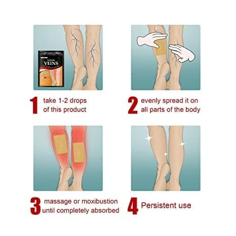 Varicose Veins Patches Skin-Friendly Non-Toxic
Improve Varicosity Dredge Vein Relieve Soothe Swelling Pain - 10 pcs pack