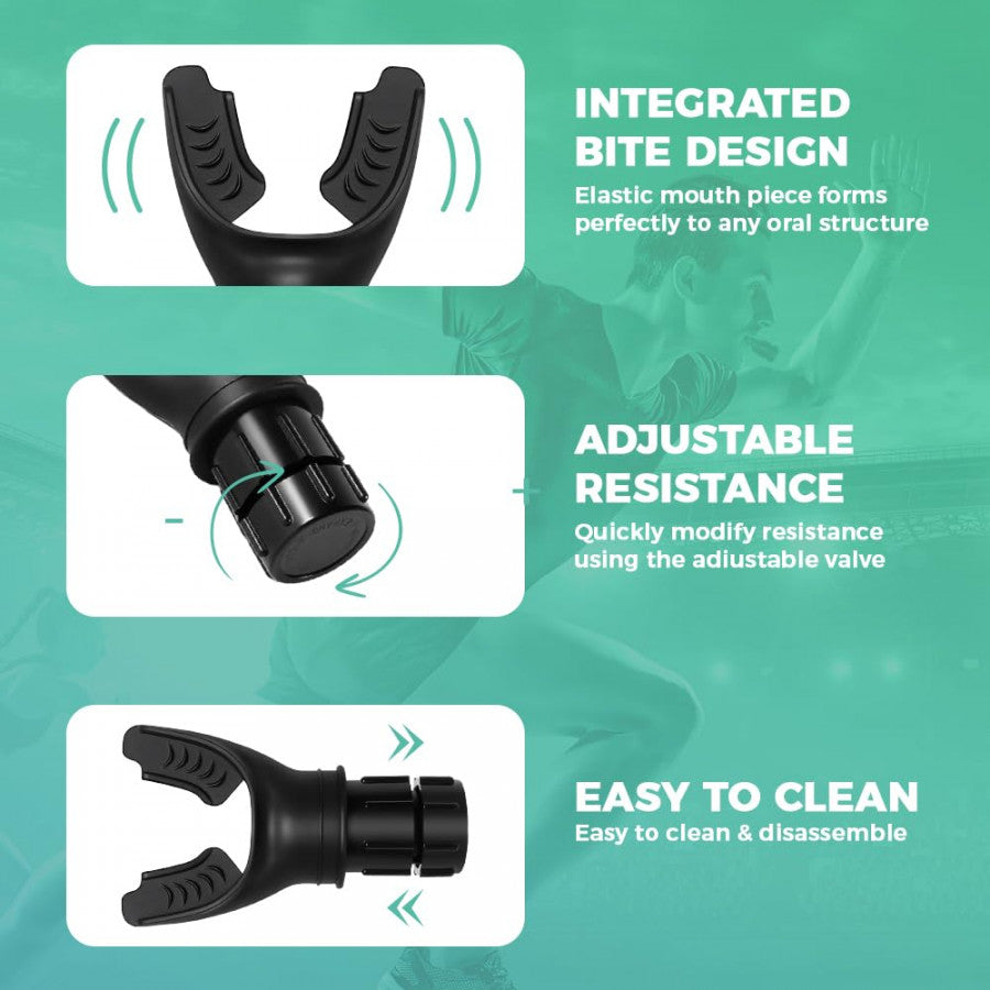 Lung Breathing Trainer – Adjustable Resistance Respiratory Fitness Device