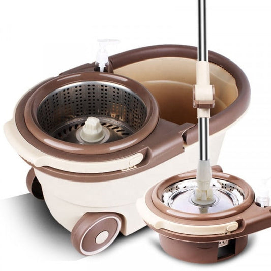 Magic Spin Mop with 360° Rotating Handle – Super Absorbent Microfiber Mop for Home, Office & Kitchen Cleaning