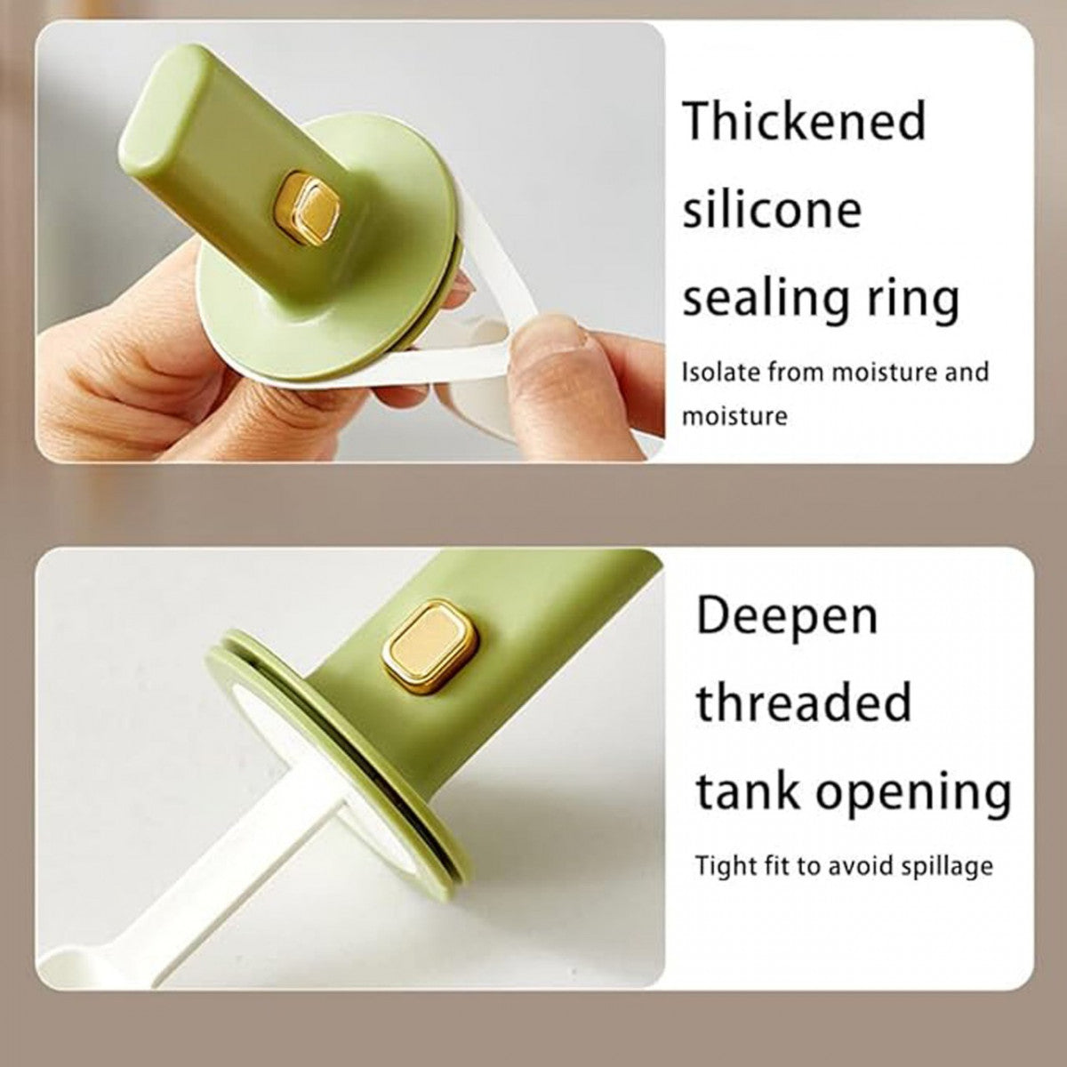 Glass Spice Jars with Built-In Retractable Spoons & Airtight Lids – Dustproof & Easy to Clean