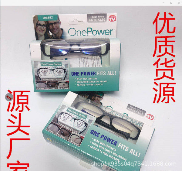 One Power Readers – Adjustable Focus Reading Glasses (0.5–2.5)