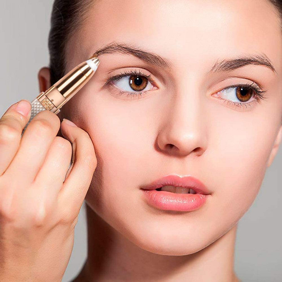 Diamond 2-in-1 Eyebrow & Facial Hair Flawless Trimmer – Rechargeable & Painless