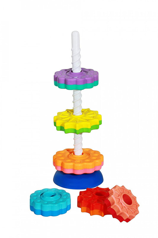 Spinning Tower Game – Fun Stacking & Balancing Game for Kids, Family & Party Play - Multicolor