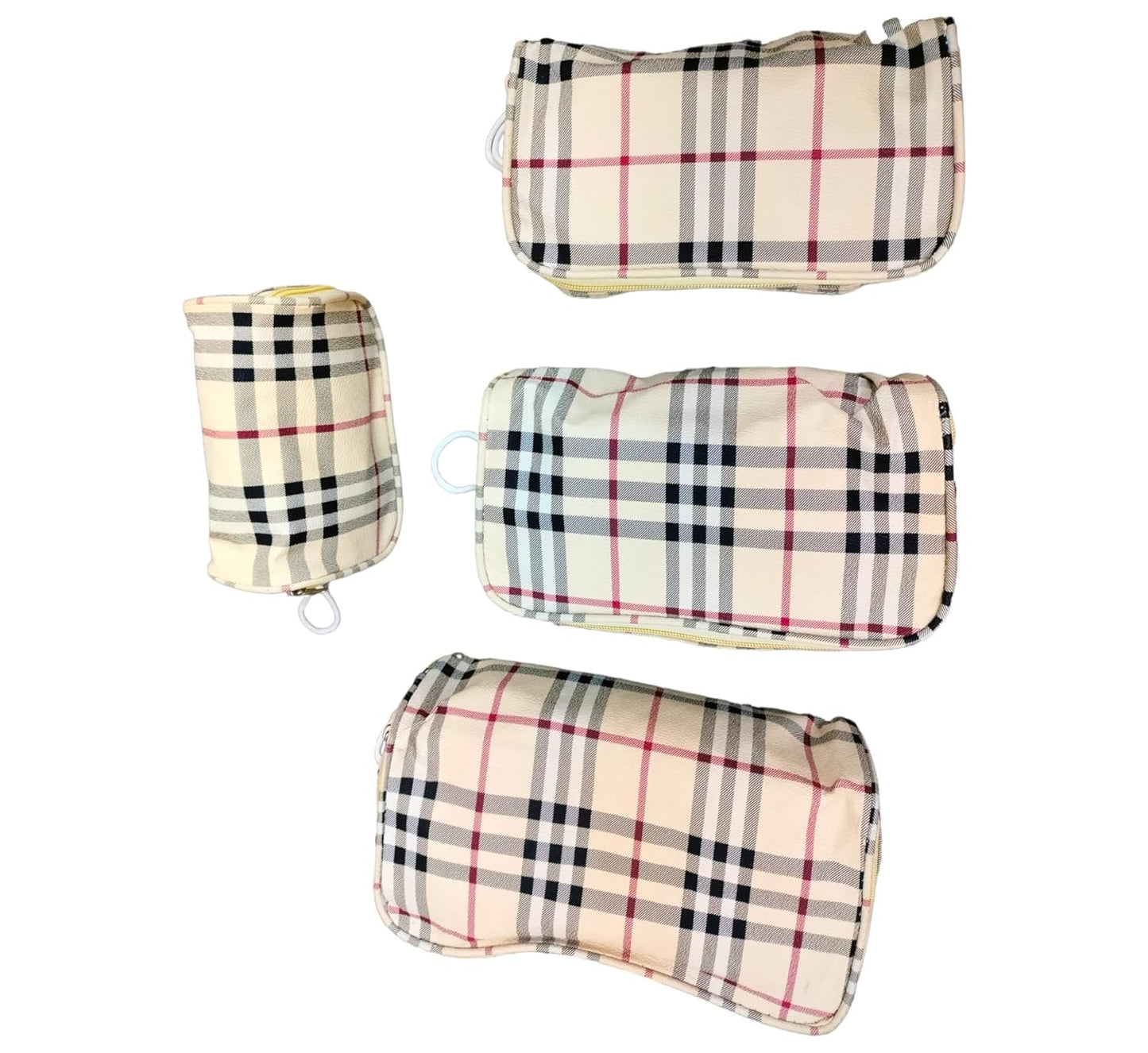 Multipurpose Travelling Vanity Makeup Medicine Accessories Transparent Pouches Combo of 4 Set of Pouches