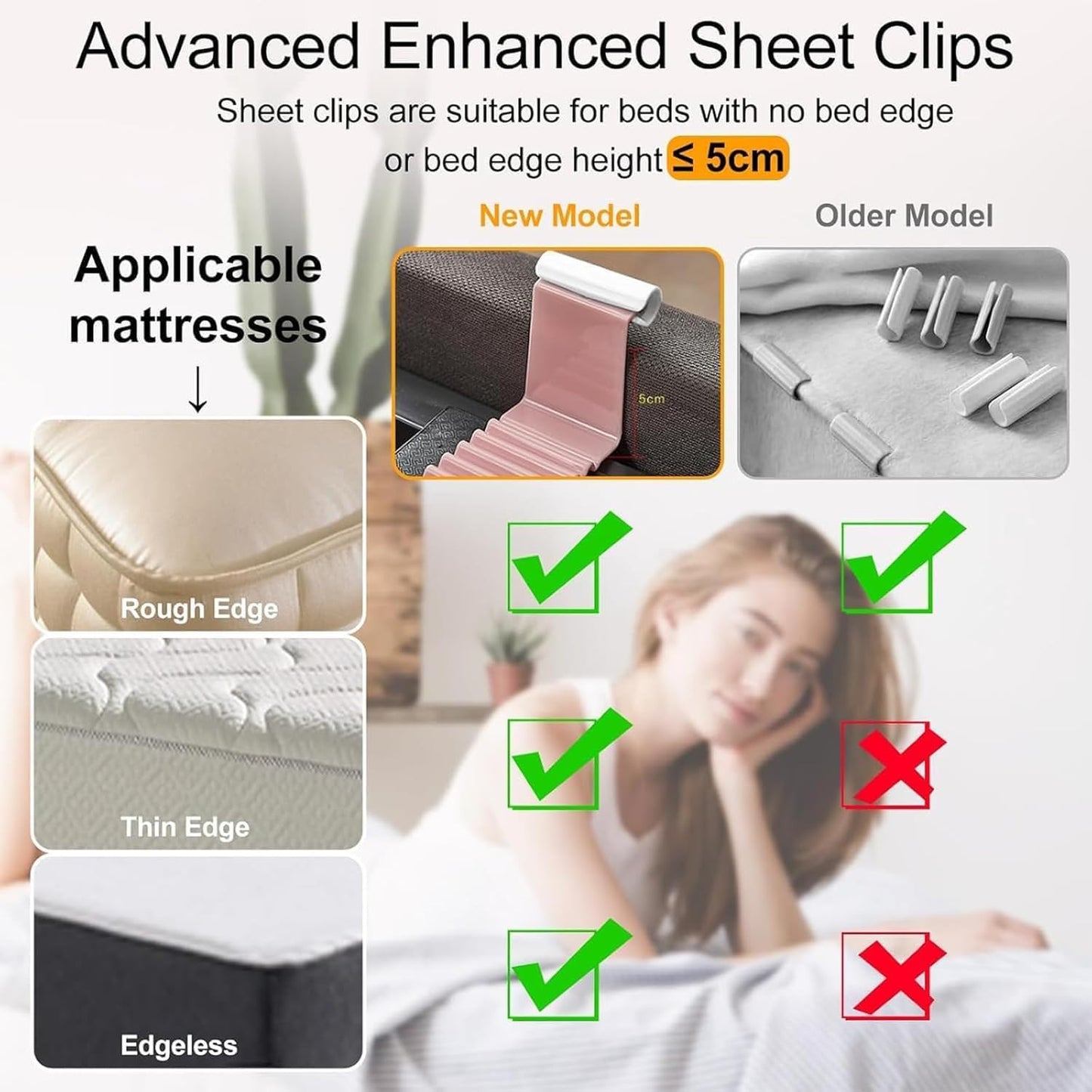 BedSheet Holder Clips – Anti-Slip Sheet Grippers for a Perfectly Tucked Bed