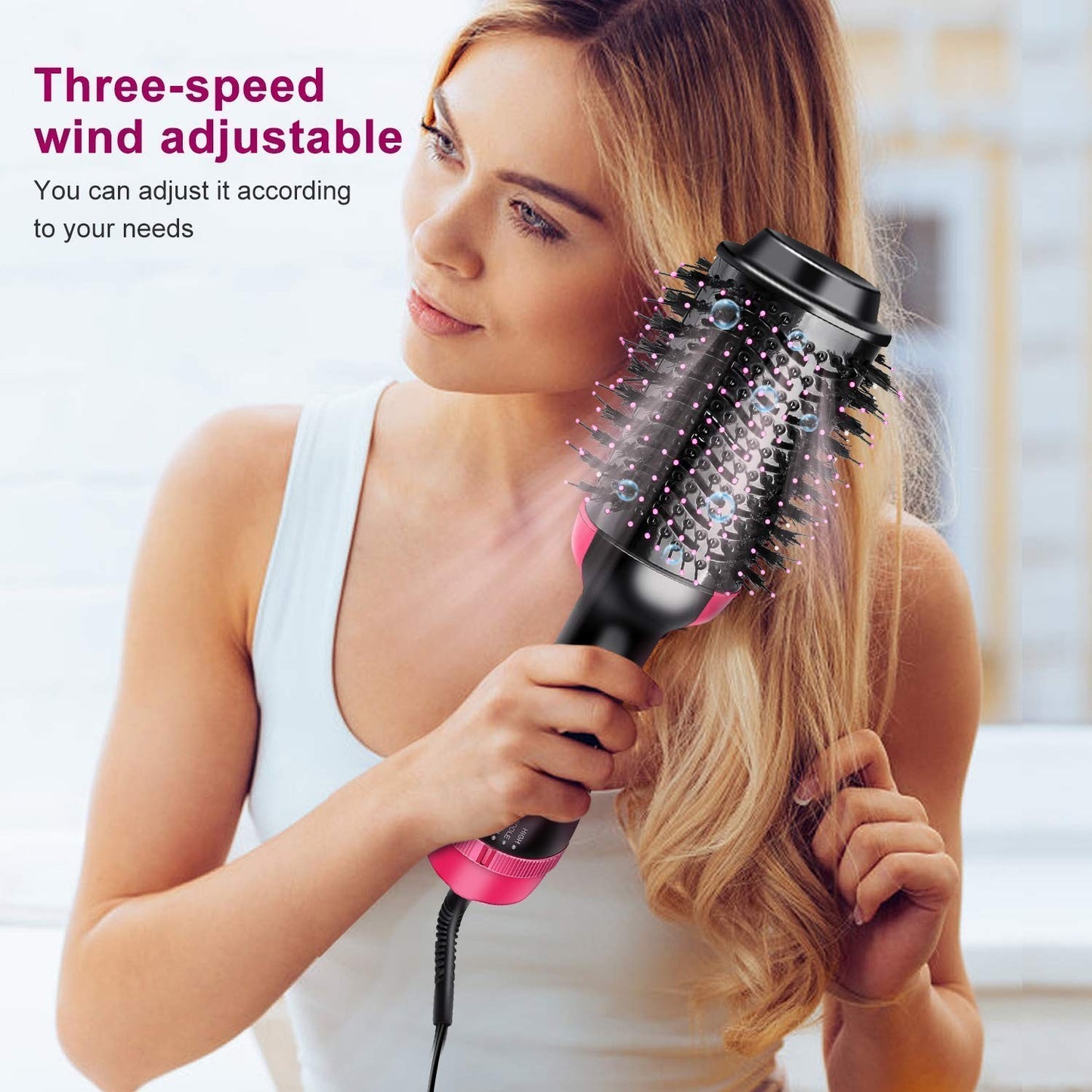 One Step Hair Dryer & Volumizer Brush – 3-in-1 Styler, Curler & Straightener