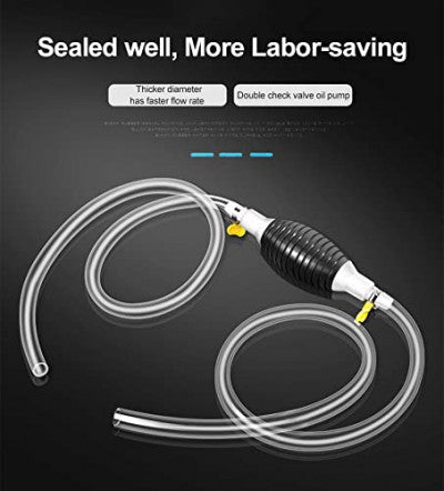 Manual Fuel Transfer Pump – Quick Siphon Hand Pump for Cars, Bikes & Equipment