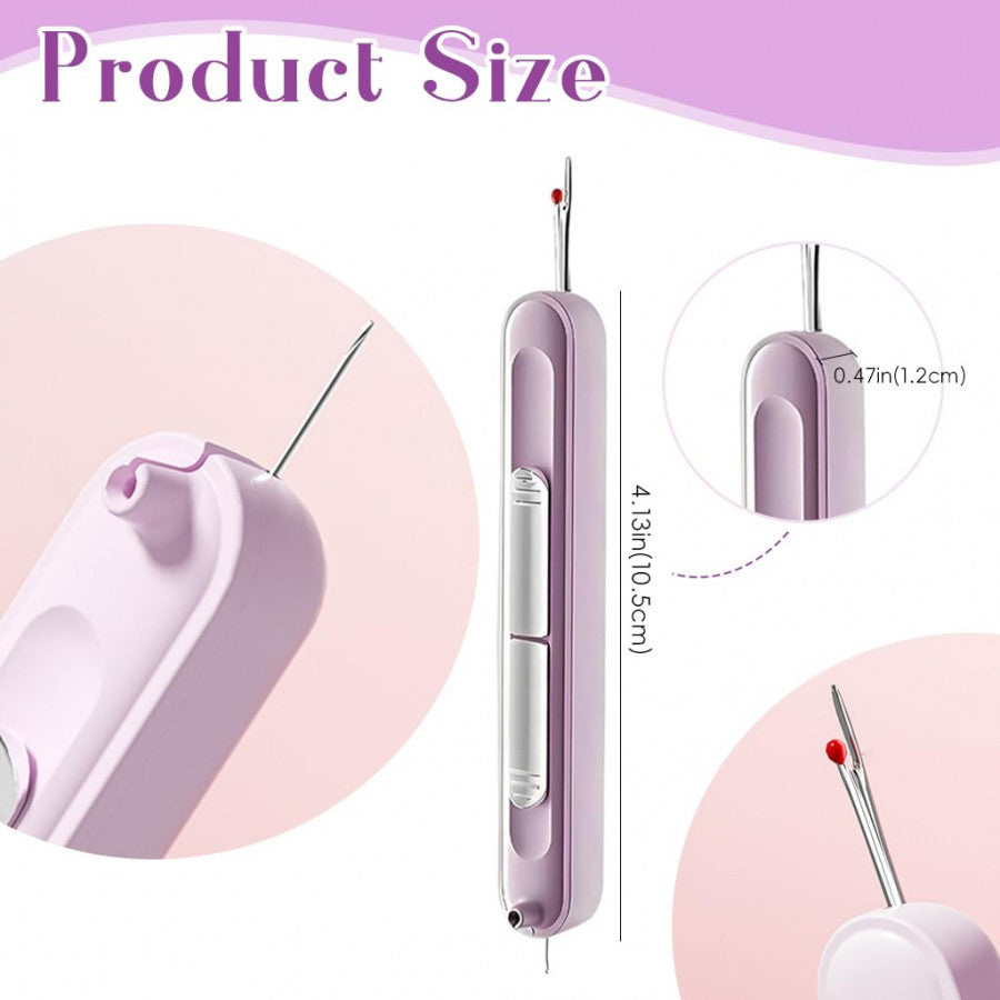 2-in-1 Automatic Needle Threader & Seam Ripper – Compact Sewing Essential