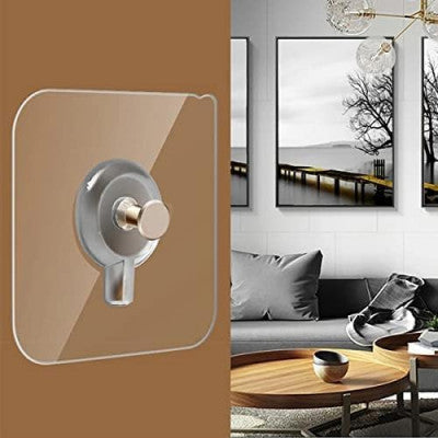 Invisible Frame Hook Stickers – Nail-Free, Strong & Damage-Free Wall Hanging