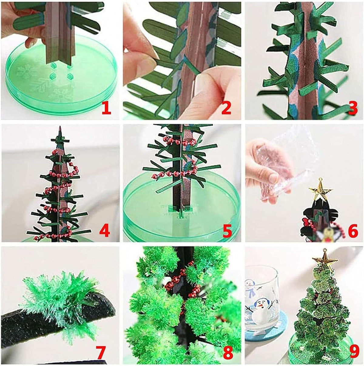 Magic Growing Tree (Mix) – DIY Crystal Growth Christmas Tree Toy for Kids