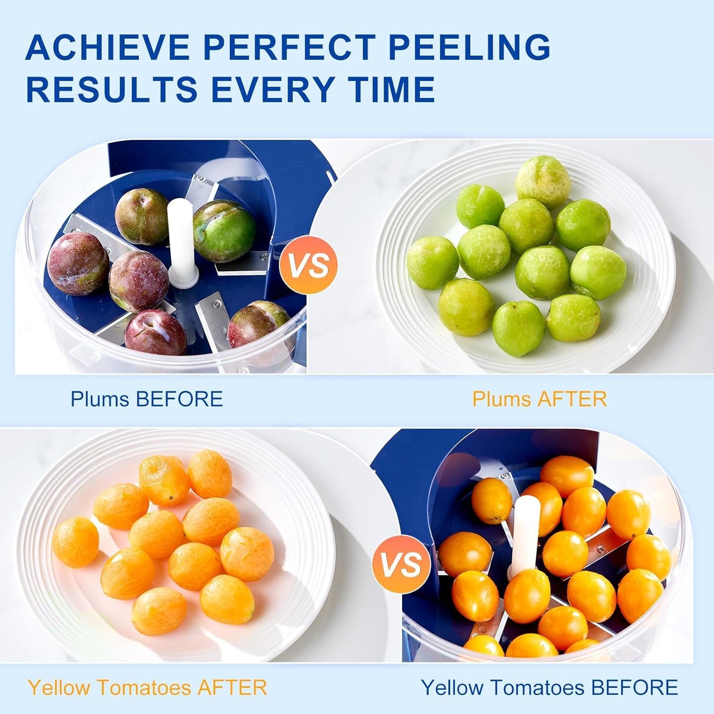 Automatic Electric Garlic & Fruit Peeler Machine – Rechargeable High-Power Skin Remover