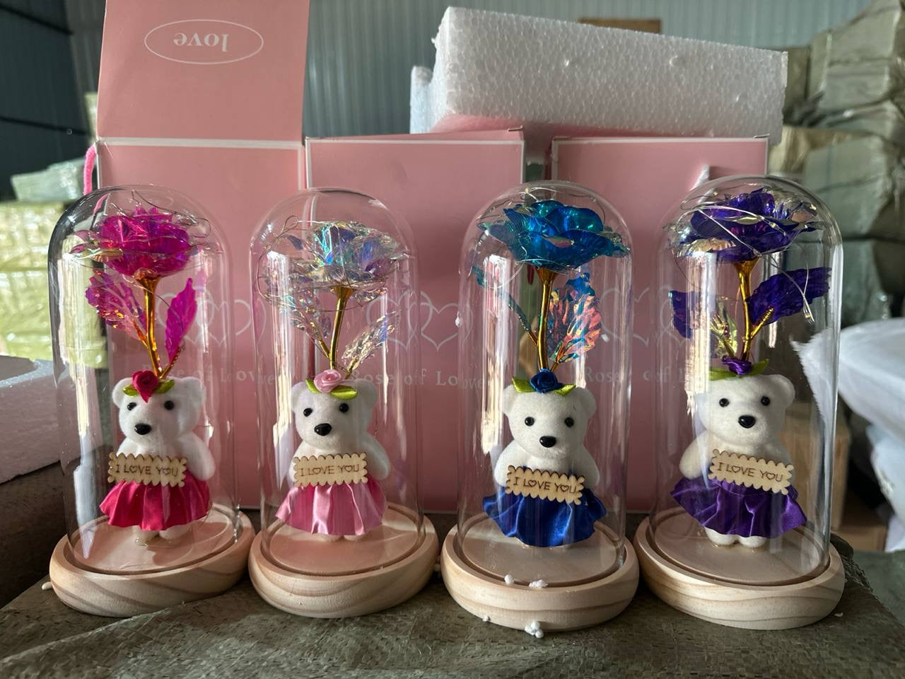 Galaxy Forever Rose in Glass Dome – Light-Up Eternal Crystal Flower with LED Glow | Romantic Gift Box for Valentine’s, Birthday, Anniversary & Special Occasions