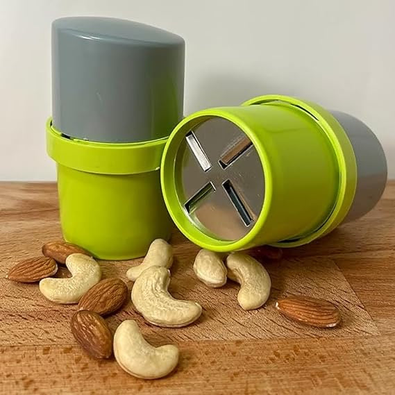 Dry Fruit Cutter, Slicer, Grinder, Chocolate Cutter and Butter Slicer with 3 in 1 Blade for Almonds, Cashews etc (Stainless Steel)