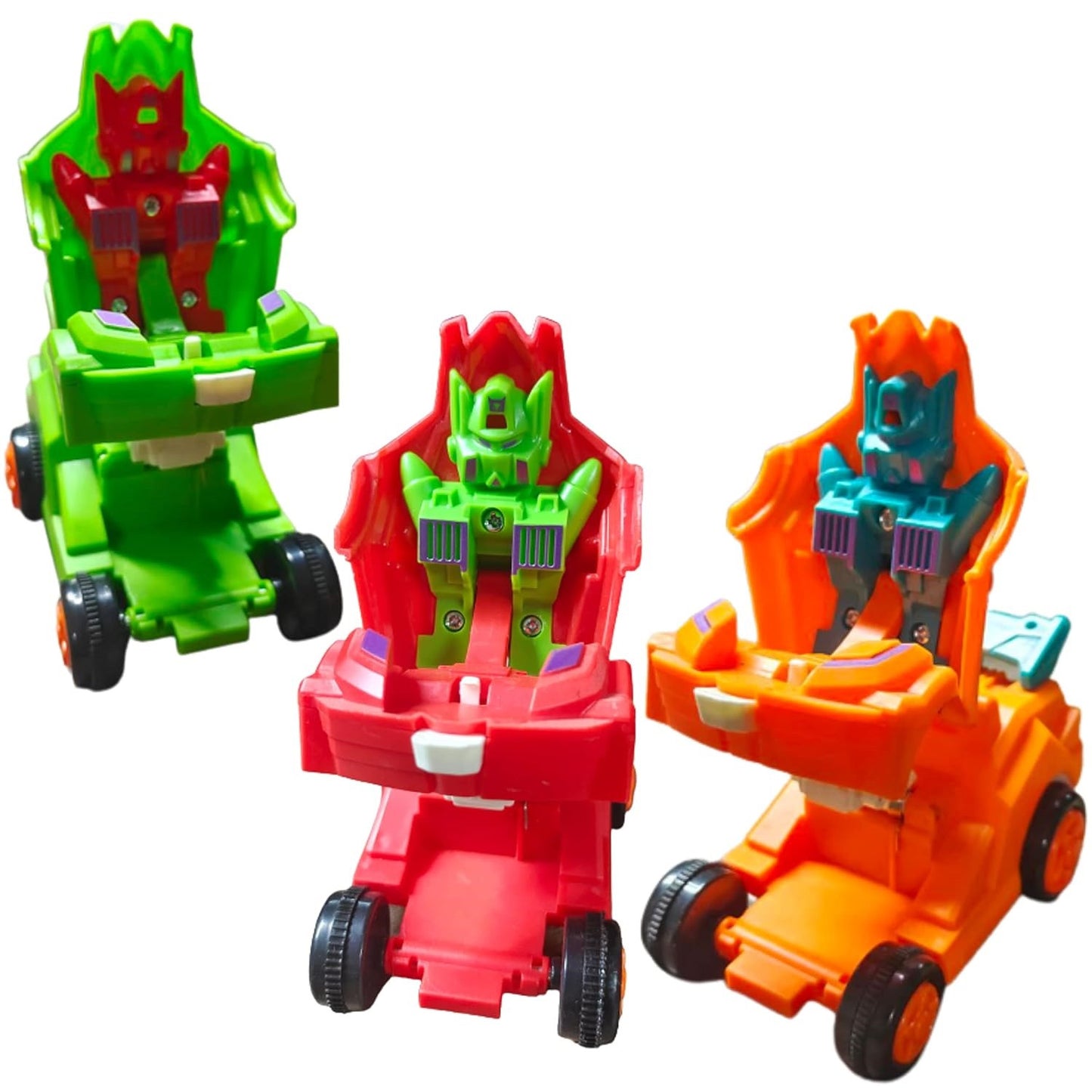 Robot Transforming Car – Multicolor Toy for Kids