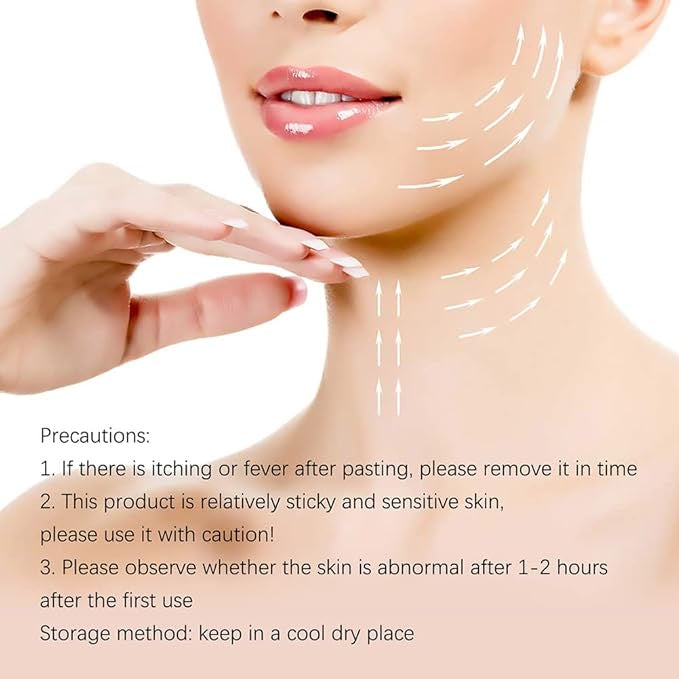 Invisible Face Lifting Tape – 40 pcs Breathable & Waterproof V-Shape Beauty Strips