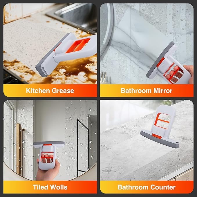 Mini Foldable Desktop Sponge Mop – Self-Squeeze Wet & Dry Cleaning Tool