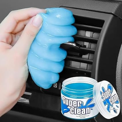 Reusable Car Cleaning Gel | Multipurpose Dust Remover Putty for Car Vents, Keyboard, Laptop & More | Lavender-Scented Eco Gel